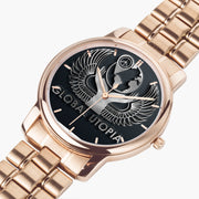 154. GLOBAL UTOPIA SLEEK: Folding Clasp Type Stainless Steel Quartz Watch (With Indicators)