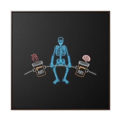 Deadlift Rift: Gallery Canvas Wraps, Square Frame