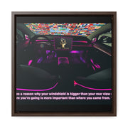 Windshields over Rear views: Gallery Canvas Wraps, Square Frame