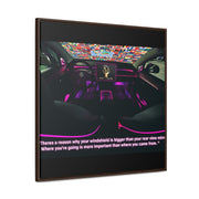 Windshields over Rear views: Gallery Canvas Wraps, Square Frame