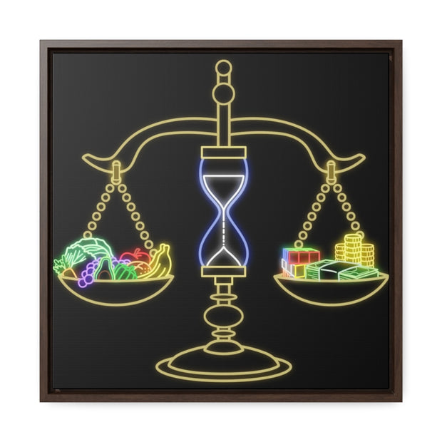 Scales of Fortune: Gallery Canvas Wraps, Square Frame