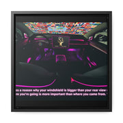 Windshields over Rear views: Gallery Canvas Wraps, Square Frame