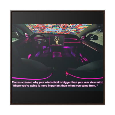 Windshields over Rear views: Gallery Canvas Wraps, Square Frame