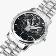 154. GLOBAL UTOPIA SLEEK: Folding Clasp Type Stainless Steel Quartz Watch (With Indicators)