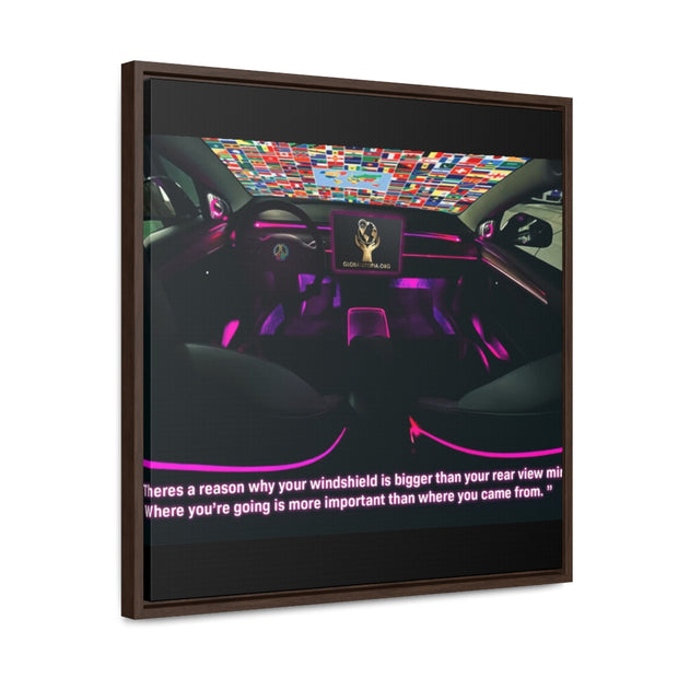 Windshields over Rear views: Gallery Canvas Wraps, Square Frame