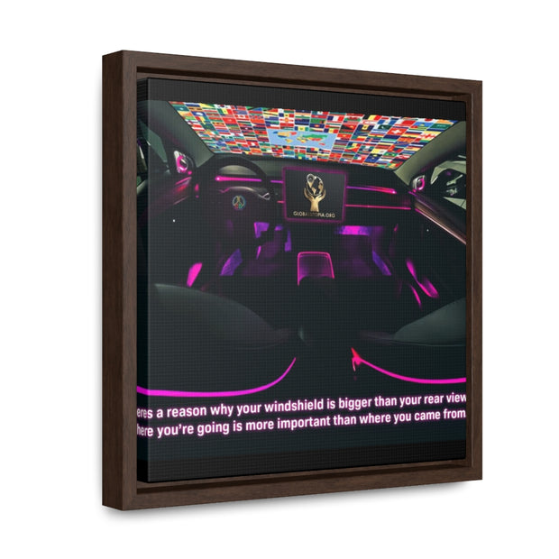 Windshields over Rear views: Gallery Canvas Wraps, Square Frame