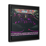 Windshields over Rear views: Gallery Canvas Wraps, Square Frame