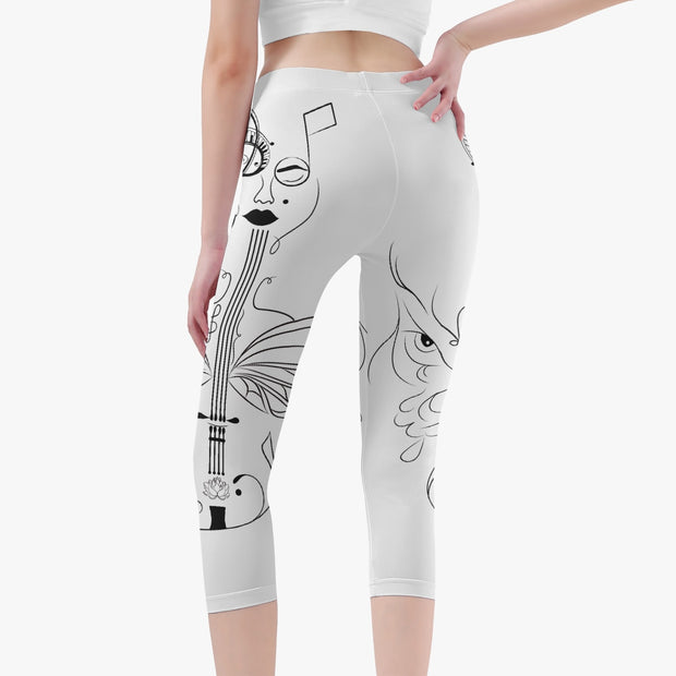 197. VIOLIN: Short Type Yoga Pants