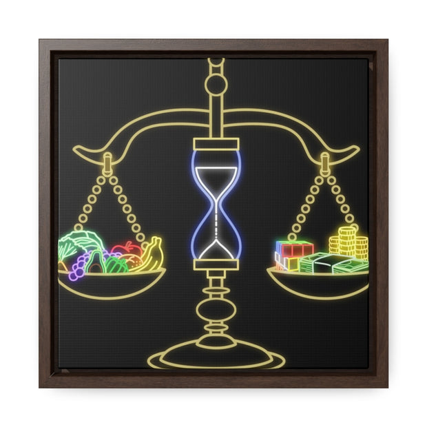 Scales of Fortune: Gallery Canvas Wraps, Square Frame