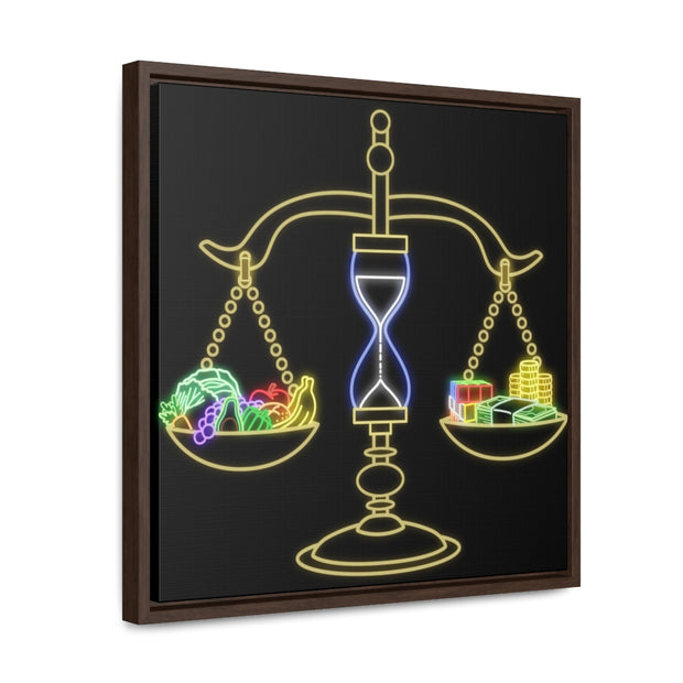 Scales of Fortune: Gallery Canvas Wraps, Square Frame