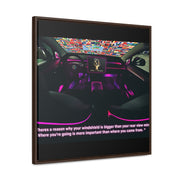 Windshields over Rear views: Gallery Canvas Wraps, Square Frame