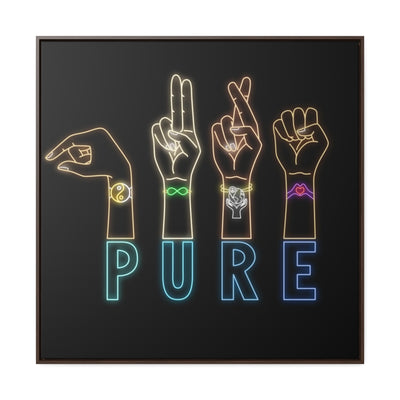 Pure: Gallery Canvas Wraps, Square Frame