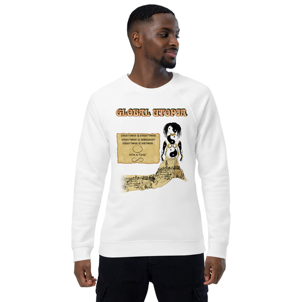 MISEDUCATION OF EVERYTHING: Premium organic raglan sweatshirt